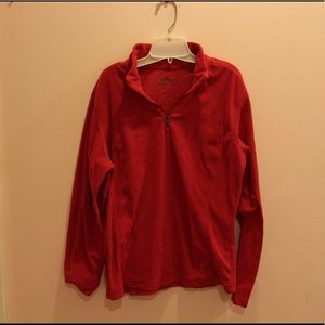 Columbia Red Quarter Zip Pullover Size Medium
